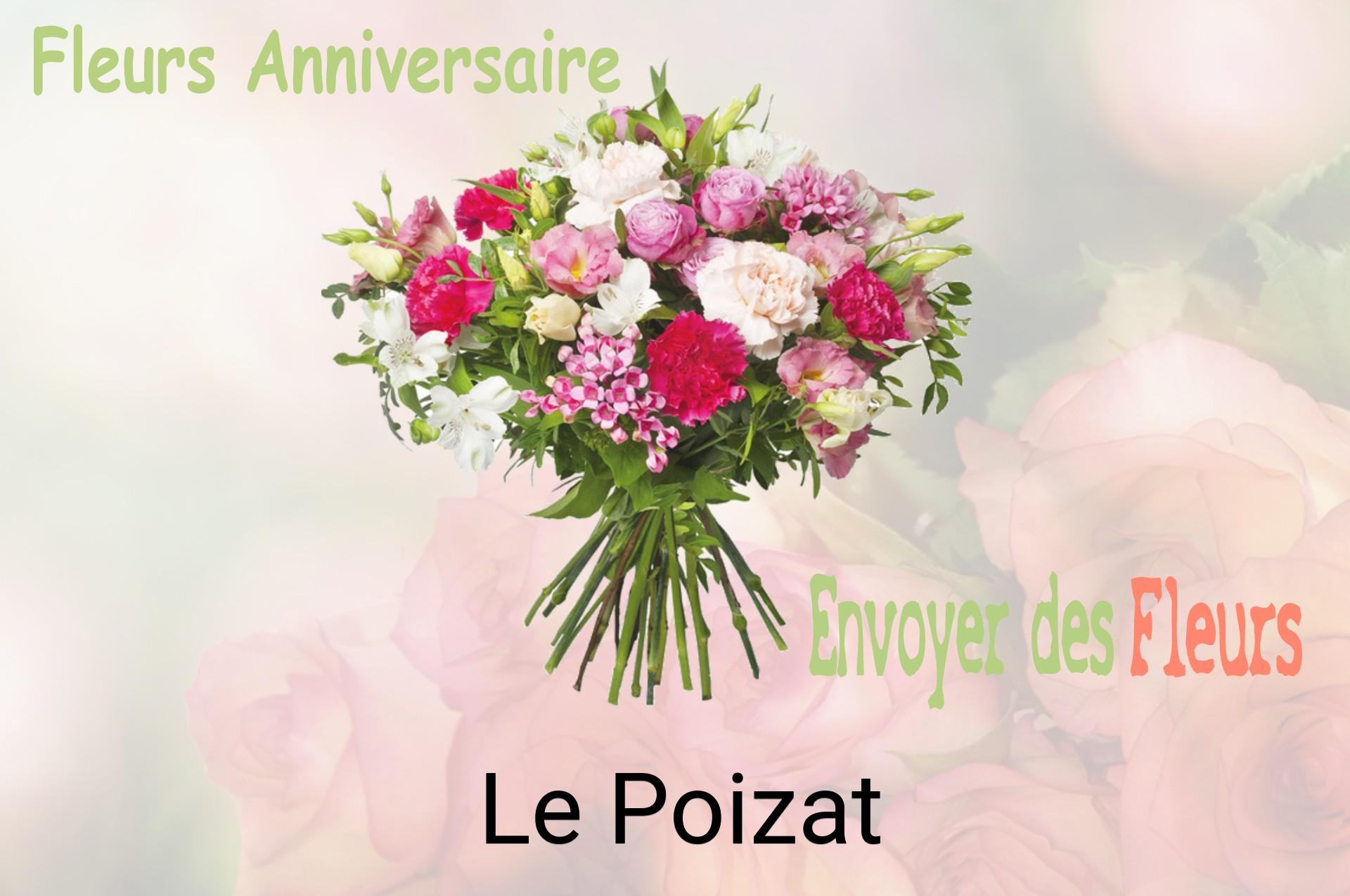 Bouquet de fleurs d’anniversaire livré à Le Poizat