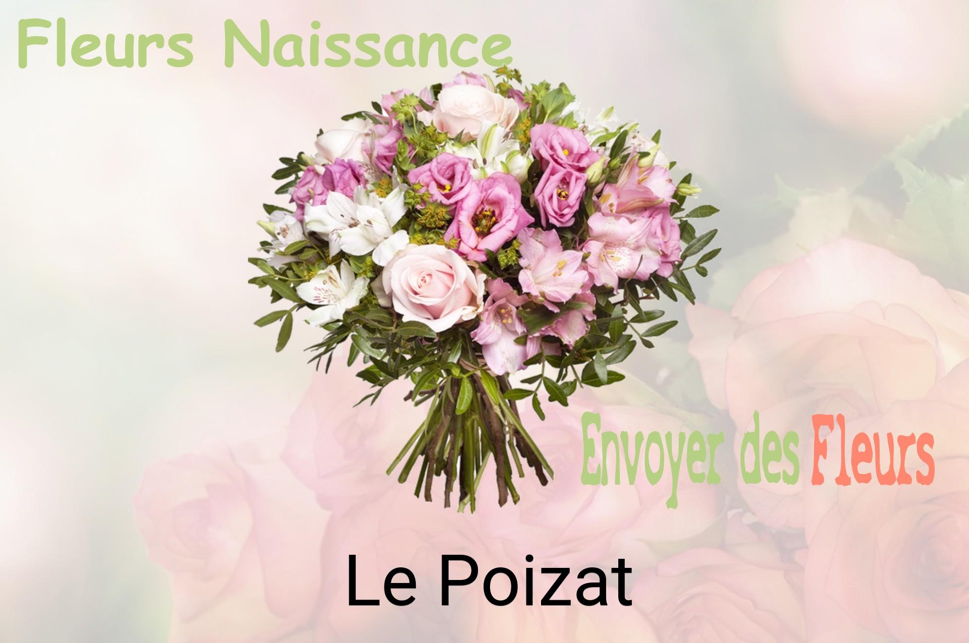 Bouquet de fleurs de naissance livré à Le Poizat
